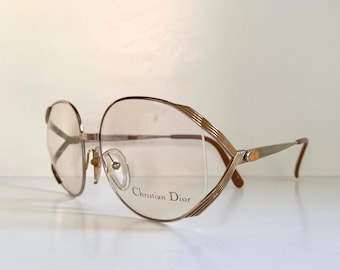 Gafas Christian Dior Vintage - 2387 montura de metal dorado