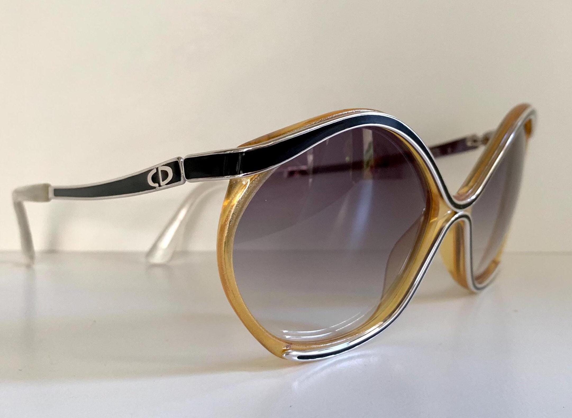 Christian Dior Vintage Sunglasses - 2085 XXL 80s Frames - Etsy