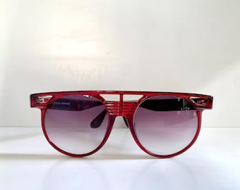 Sunjet by Carrera 80s vintage sunglasses - NOS red XL oversized vintage frames