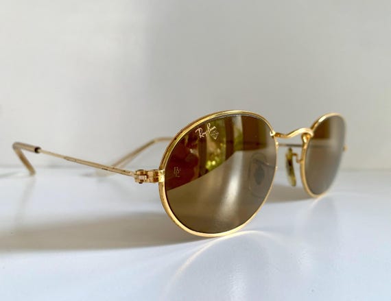 Ray Ban B&L USA - Diamond Hard W1919 90s 24k Plated Mirrored