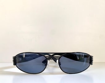 Versus by Gianni Versace Vintage Sonnenbrille - schwarz-blauer Rahmen