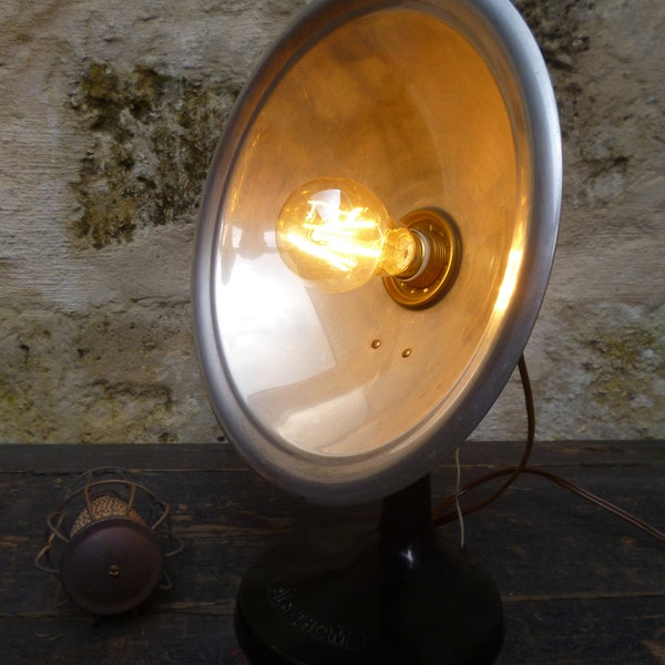 Lampe Design Industriel -  Ancien chauffage - ALS-THOM - Vintage