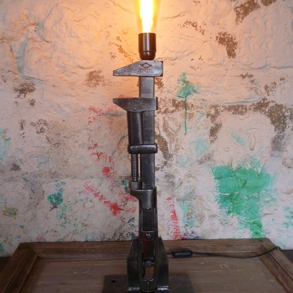 Lampe Design Industriel - Vintage - MADE IN USA - Upcycling -
