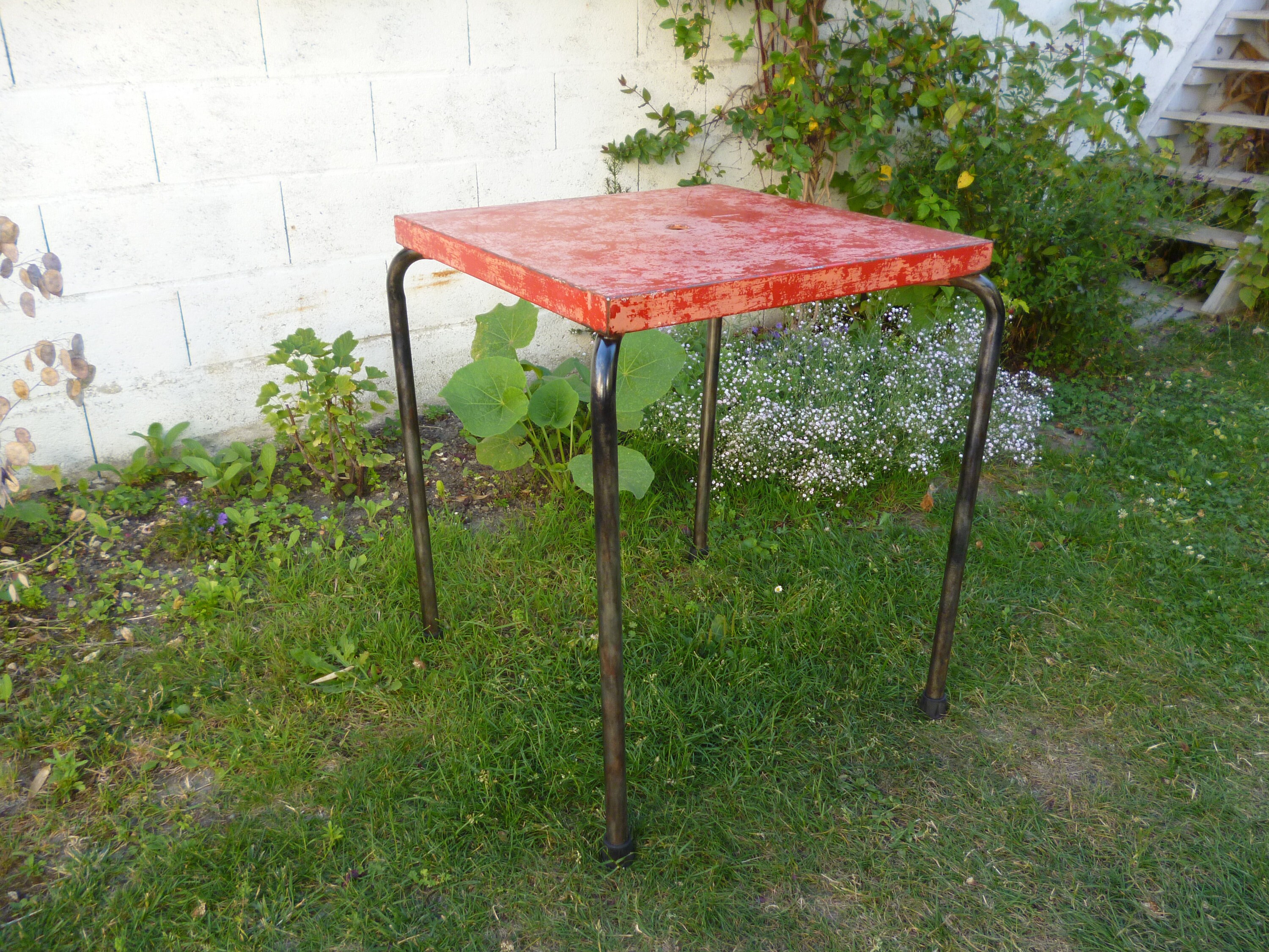 Table Bistrot - Industriel Vintage Tolix -