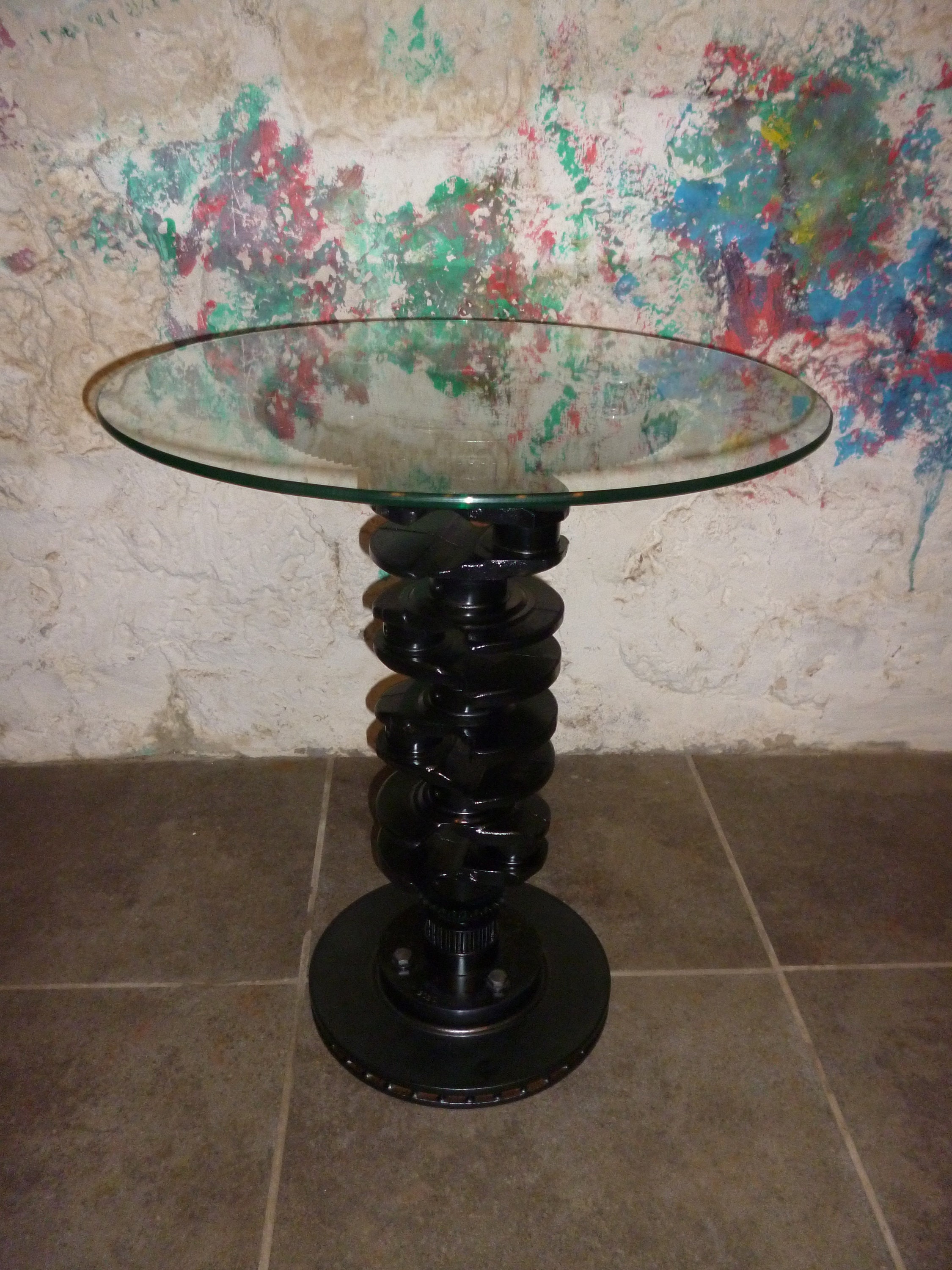 Table Design Industriel - Vilebrequin Upcycling Table Basse Bout de Canape