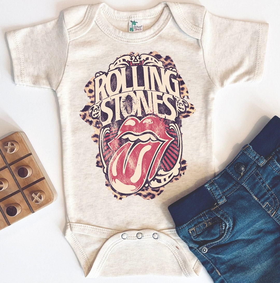 Baby Band Tee Bodysuit Rolling Stones Baby Tee Bodysuit Baby Etsy