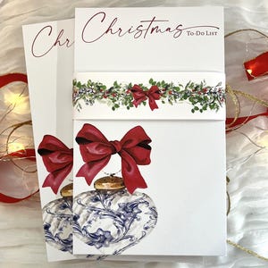 Weihnachts Briefpapier Notizblock Schreibpapier das sich perfekt als Gastgeschenk, To-Do-List Notizblock, Weihnachtsbriefpapier für Sie, Geschenk für Sie eignet