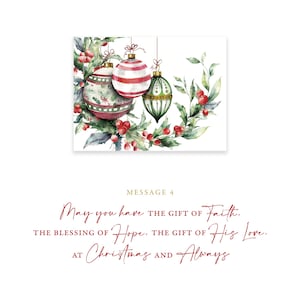 Set of 10 Christmas Card Box Holiday Card Vintage Inspired Christmas ...