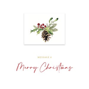 Christmas Card Boxed Set of 10 Holiday Card Vintage Inspired Christmas ...