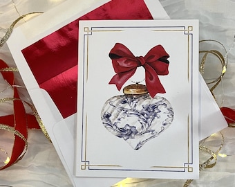 Lot de 10 cartes de vœux en boîte pour les fêtes d&#39;inspiration vintage, voeux de Noël aquarelle, décoration de Noël religieuse personnalisée