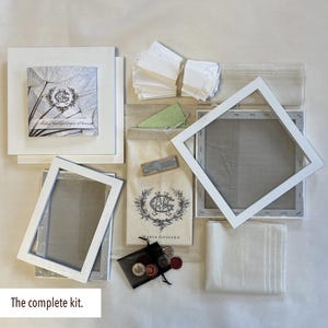 Thank You Card DIY Paper Making Kit Mould and Deckle Handmade Paper Making Craft Gift Set Kit Deckled Stationery Origami Envelope Deboss Set