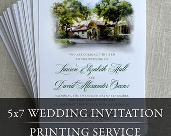Professional Printing Service Wedding Invite Card FREE Envelope Wedding Set Digital Print Announcement Bundle Response Card Wedding Package