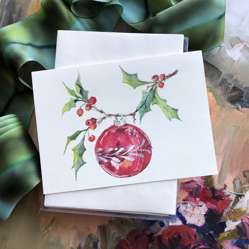 Christmas Cards Personalized Boxed Holiday Cards Set of 10 Etsy