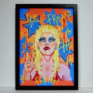 Amy Taylor / Amyl and the Sniffers / Impresión artística punk A4 Arte de pared