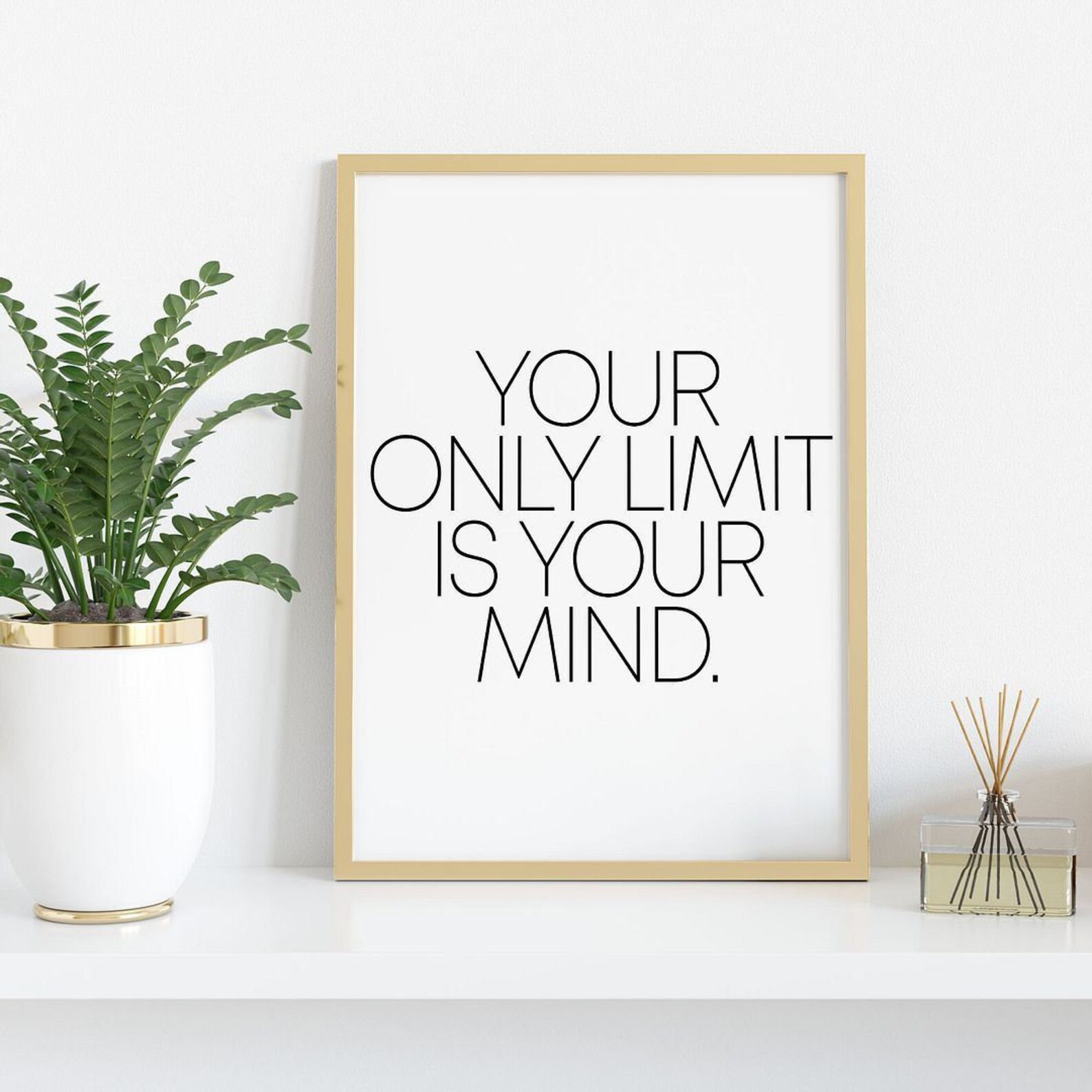 Il tuo unico limite è la tua mente wall Print / Modern Home Etsy
