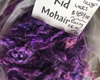 Lavender Twist Kid Mohair Locks