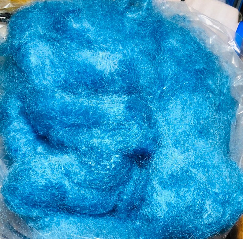 Turquisose Kid Mohair Locks, Corriedale, Finn image 3