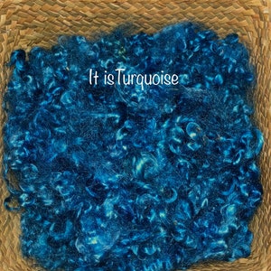 Turquisose Kid Mohair Locks, Corriedale, Finn image 1