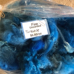 Turquisose Kid Mohair Locks, Corriedale, Finn image 4