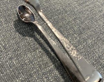 Vintage Sugar Cube Tongs English EPNS Silverplate Serving Delicate Charcuterie