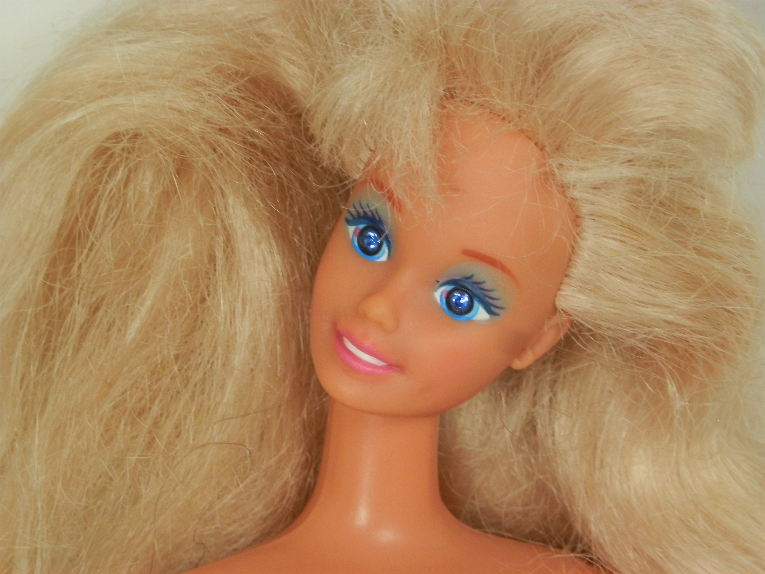 Sparkle Eyes Vintage Barbie Blue Glitter - Etsy