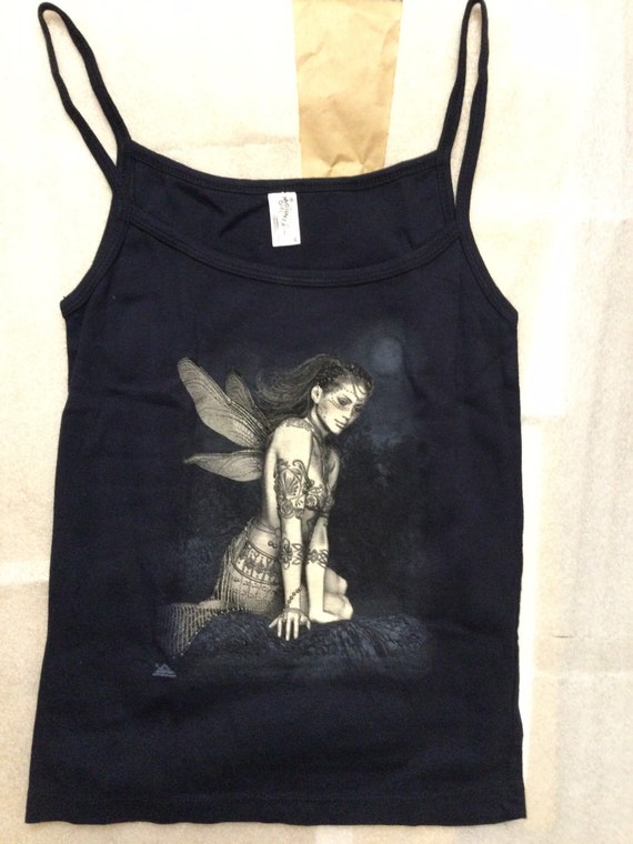 Gothic Dragonfly Posing girls tank - image 2