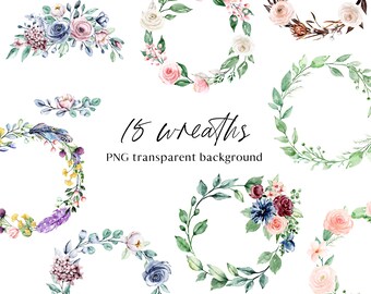 Download Watercolor Flowers Svg Etsy