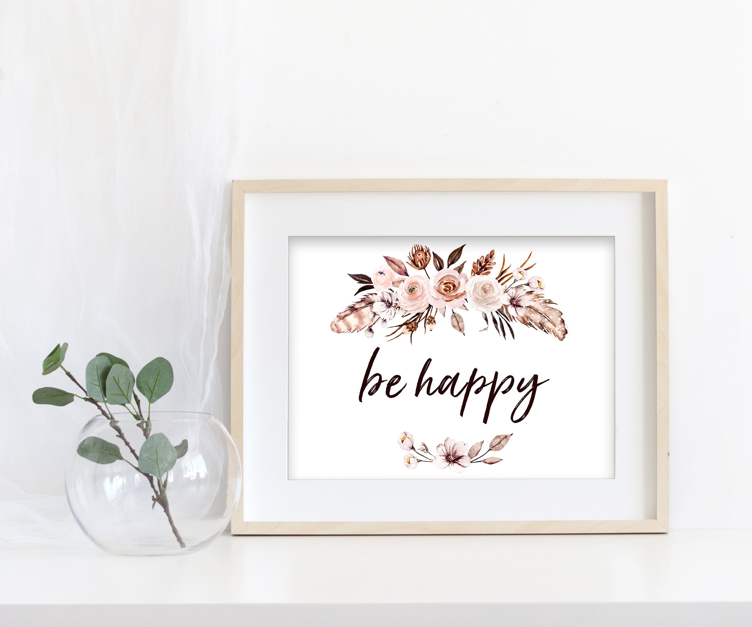 Watercolor flowers clipart floral frame with bouquets beige | Etsy