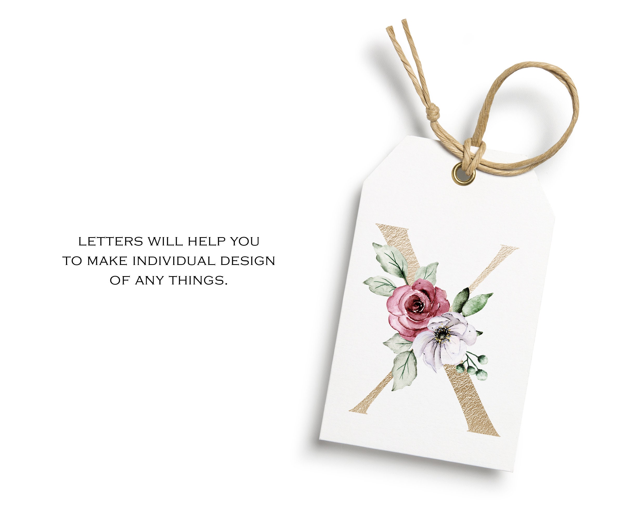 gold alphabet clipart letters with watercolor pink white etsy