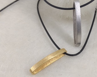 ImNos - kleiner Silberanhänger mit 18 Karat Gold- oder Rhodiumbad
