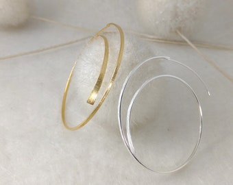 UbaL - Aros (ø 50mm) en plata o plata chapada en oro