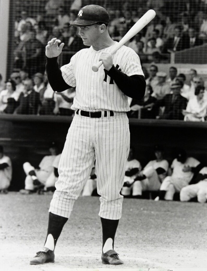 Joe DiMaggio Mickey Mantle Photo Art New York Yankees Baseball Photos Artwork 8x10