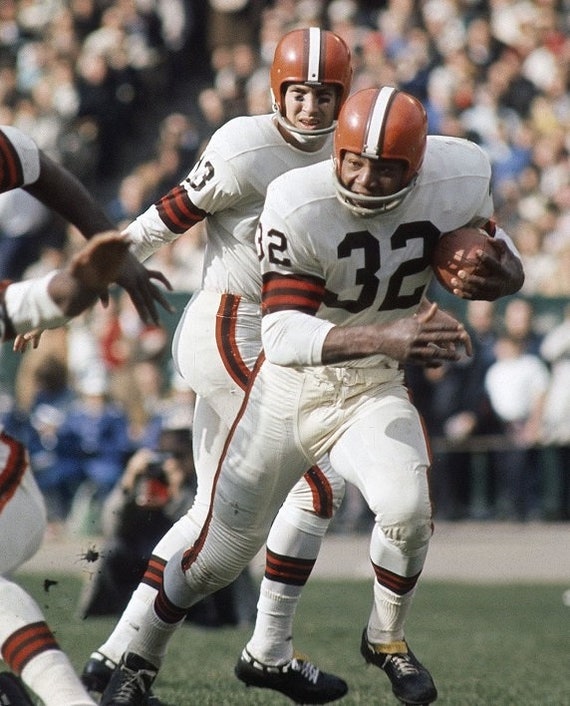 Jim Brown Cleveland Browns Legend Hall Of Fame Unsigned 11x14 Etsy