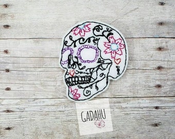 Sugar Skull feltie ITH Embroidery design file