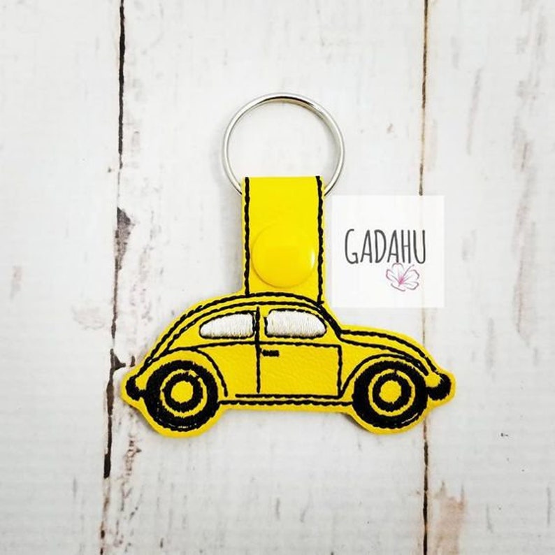 Volkswagen car snap tab key fob ith embroidery design file  etsy