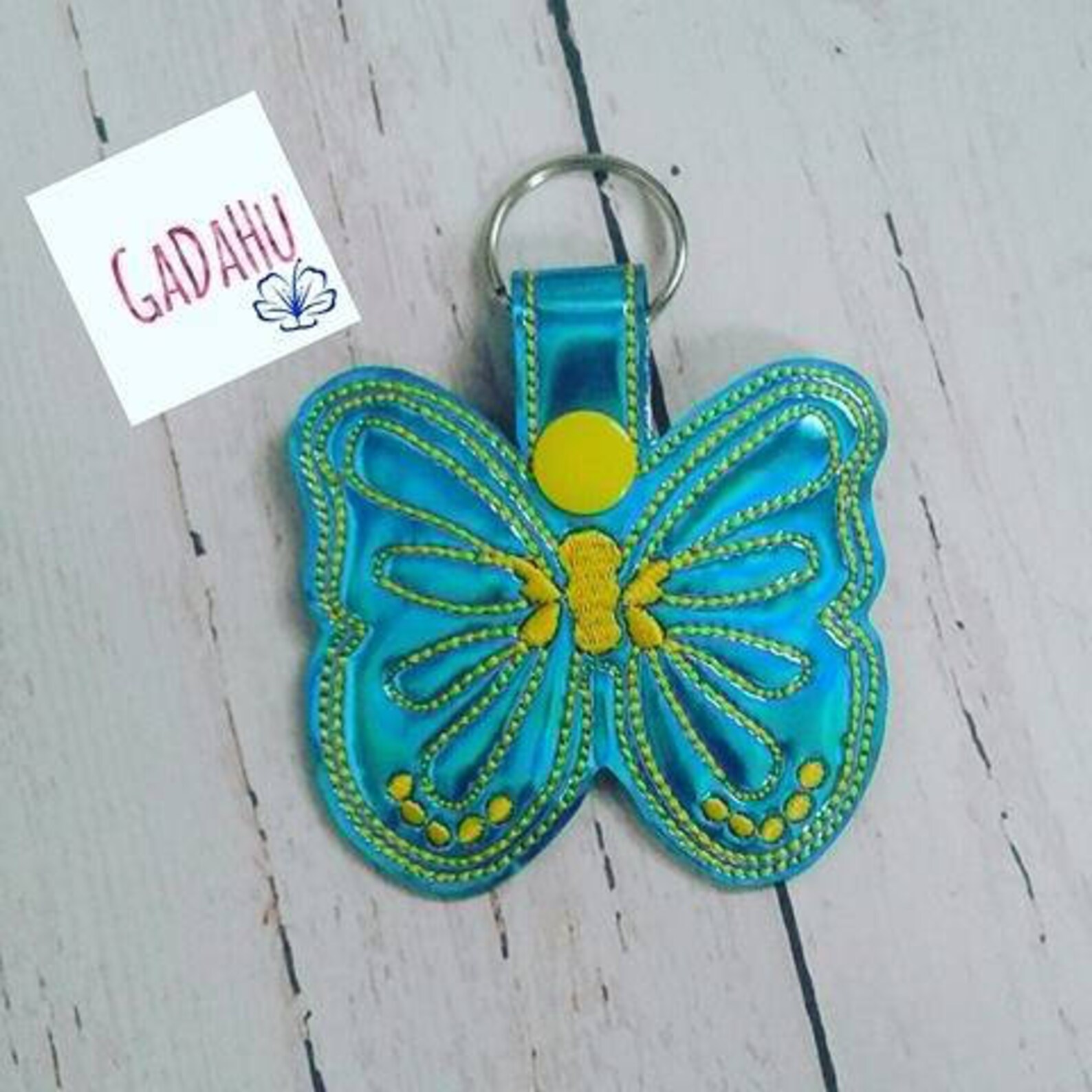 Butterfly key fob snap tab embroidery design 4x4 size  etsy Butterfly key fob snap tab embroidery design 4x4 size  etsy