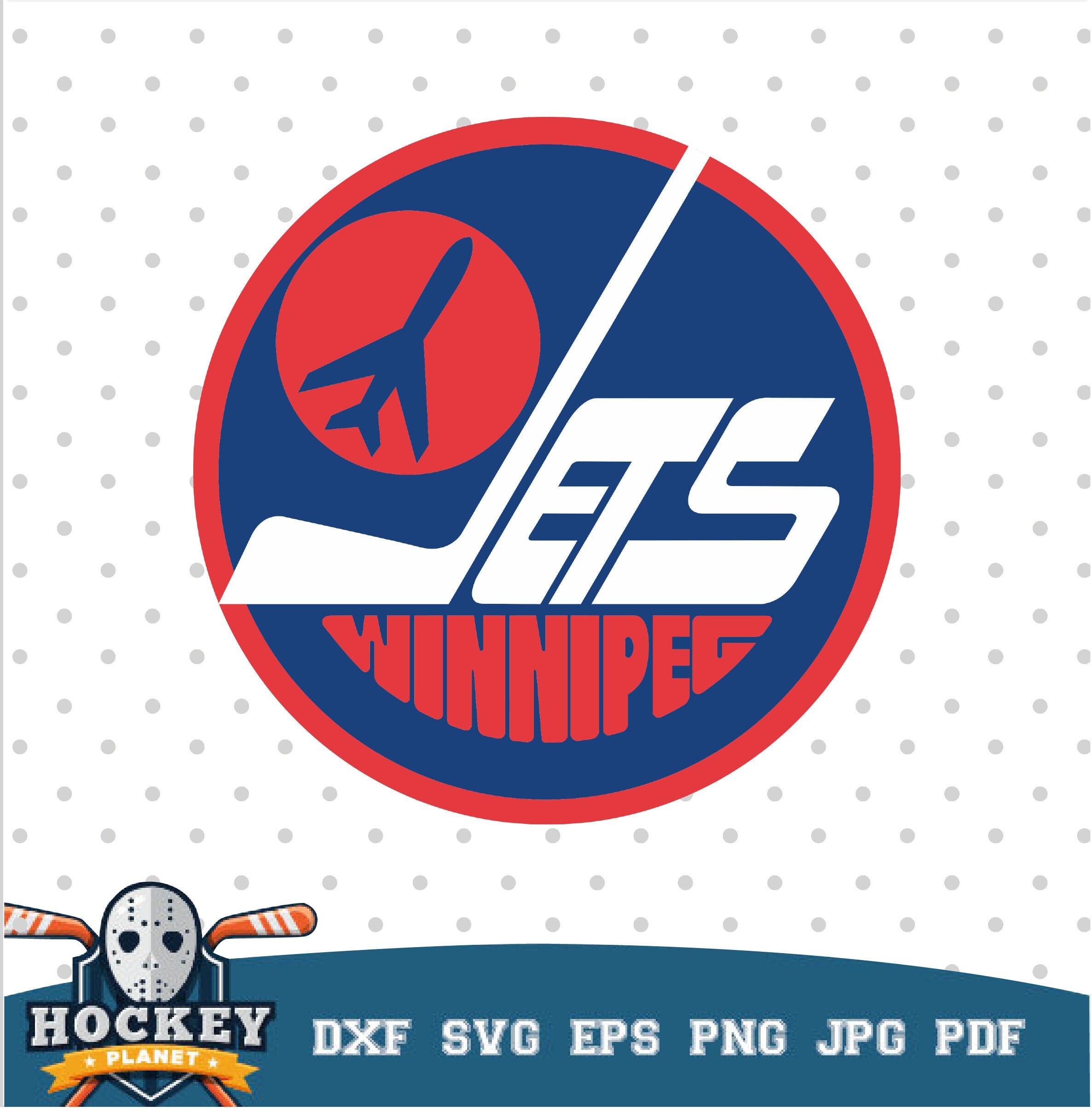 Winnipeg Jets logo Retro Hockey Team Hockey logos hockey Etsy