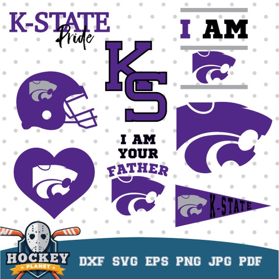 Kansas State Wildcats American Football College Team Football Etsy