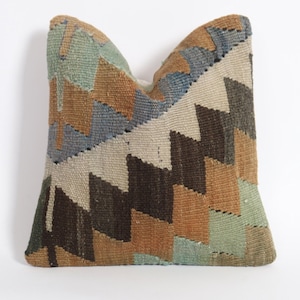 Kilim Pillow, 12x12 inch,Turkish Kilim Pillow, Decorative Kilim Pillow, 30x30 cm Cushion Cover, Vintage Kilim Pillow, Kilim Pillow Case,
