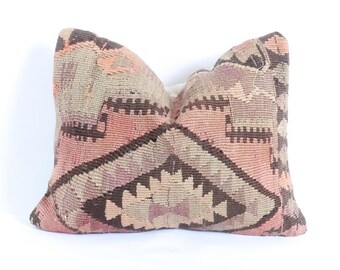 Kelimkussen, 12 x 16 inch, Turks kelimkussen, decoratief kelimkussen, kussenhoes 40 x 30 cm, vintage kelimkussen, kelimkussensloop,