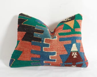 Home Hecor,12x16 inch,Turkish art ,Handwoven products, Decorative Kilim Pillow, 40x30 Cushion Cover, Vintage items,  Pillow Case,living room
