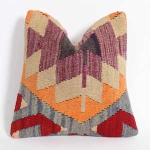 Kilim Pillow, 12x12 inch,Turkish Kilim Pillow, Decorative Kilim Pillow, 30x30 cm Cushion Cover, Vintage Kilim Pillow, Kilim Pillow Case,