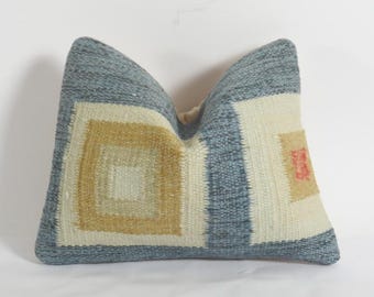 Kelimkussen, 12 x 16 inch, Turks kelimkussen, decoratief kelimkussen, kussenhoes 40 x 30 cm, vintage kelimkussen, kelimkussensloop,