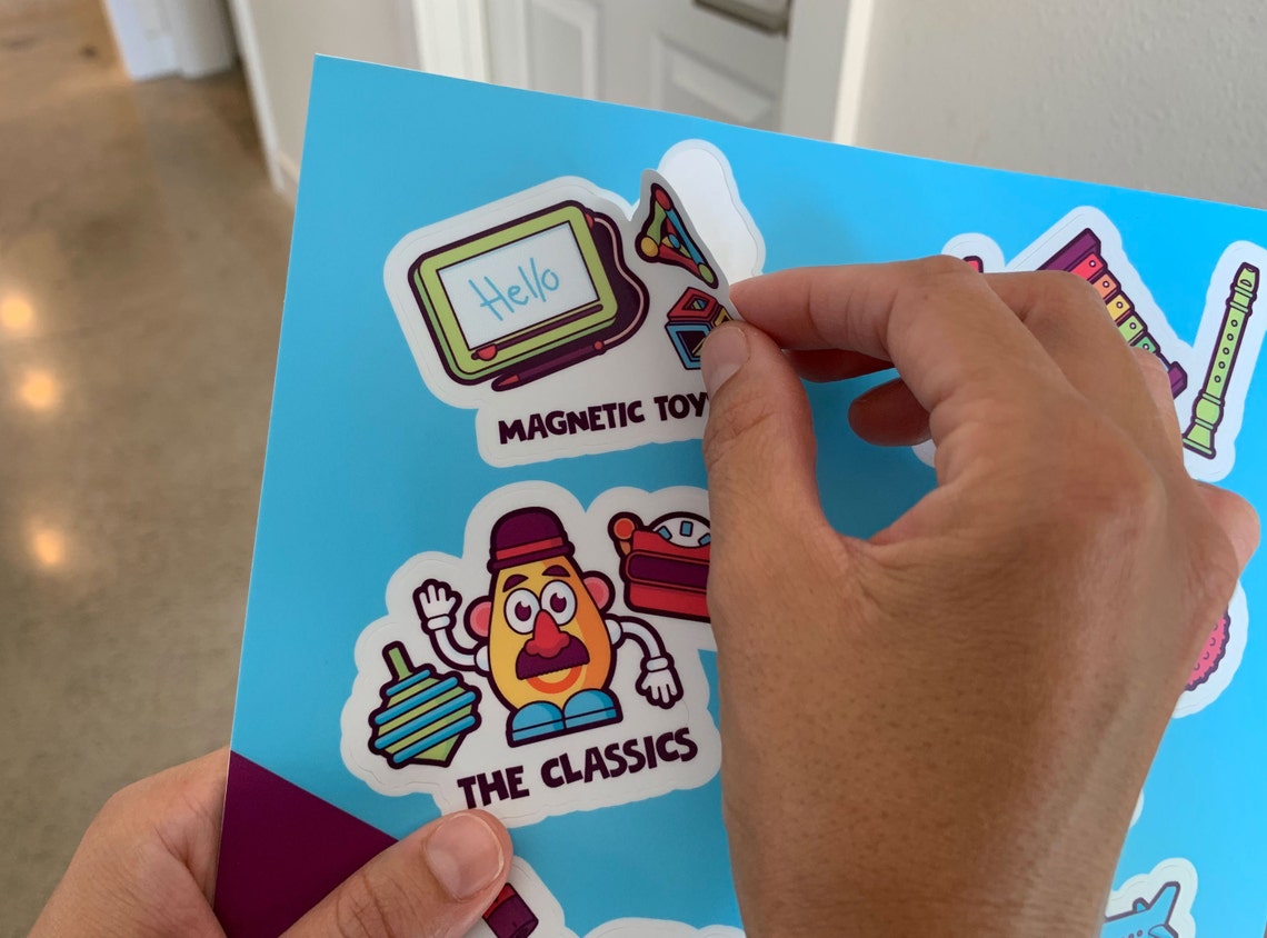 Toy Organization Labels Vinyl Stickers for Toy Organizing Playroom