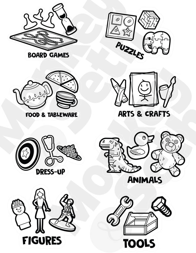 Printable Toy Organization Labels Stickers for Toy - Etsy