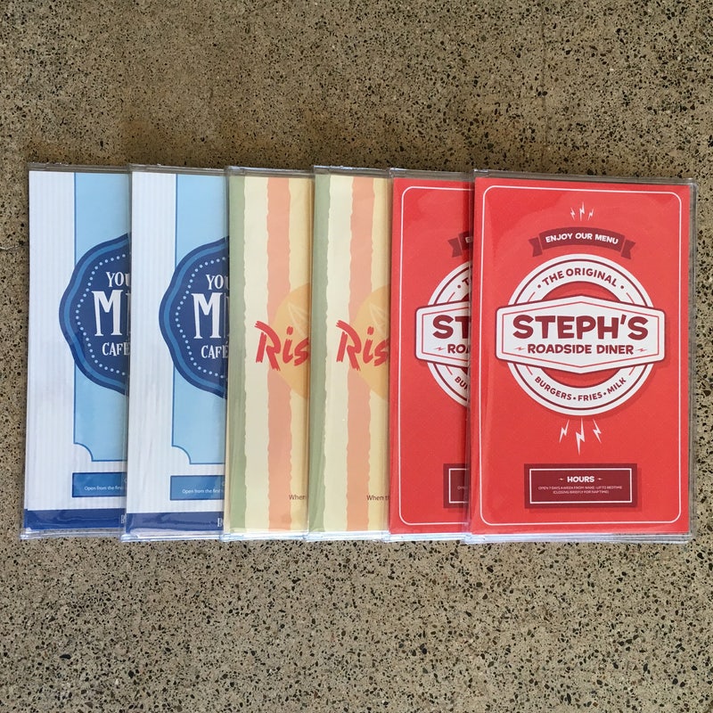 Restaurant Menu Matrix Examples Kids Restaurant Menu Toy - Etsy
