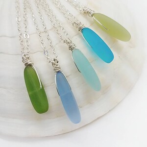 Handmade in Hawaii, Leather Cord Unisex Puff Blue Sea Glass