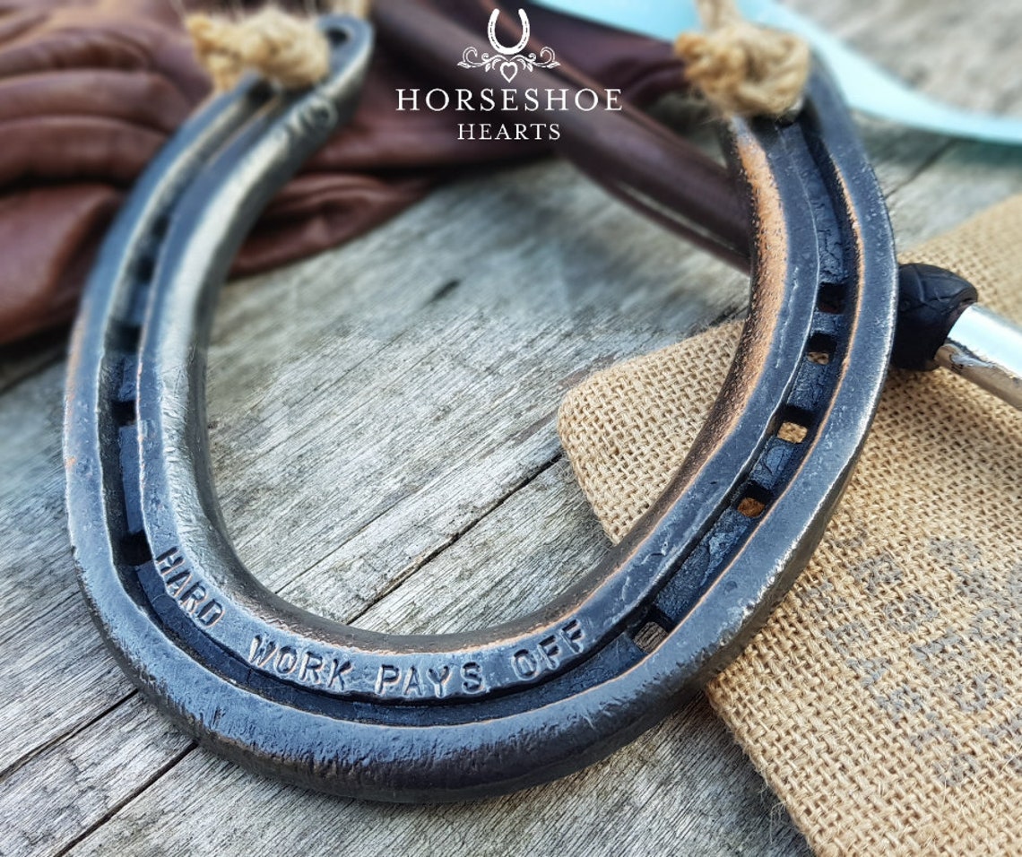 Choose Your Own Quote Lucky Horseshoe Etsy