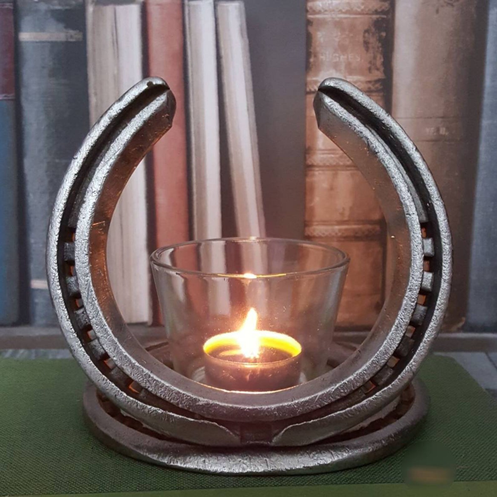 Mounted Horseshoe Candle Holder Sentimental Equestrian Gift Etsy