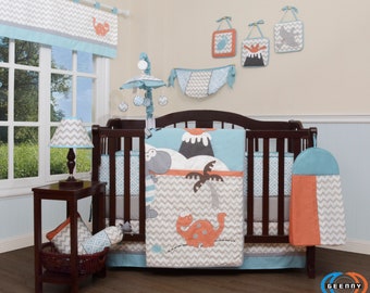 dino crib set